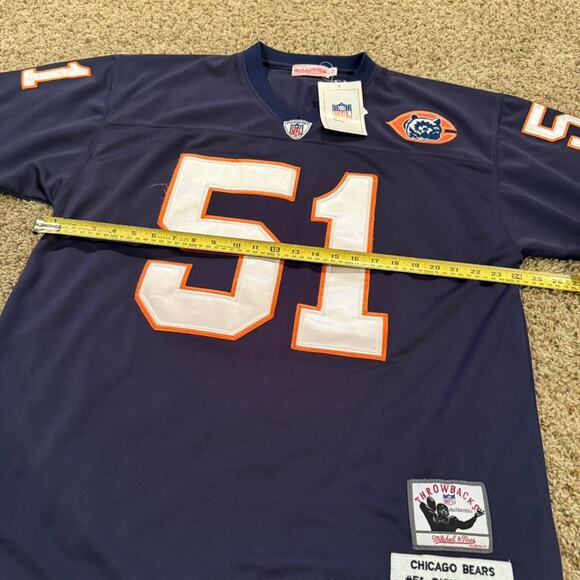 Chicago Bears Dick Butkus NFL Football Mitchell & Ness NWT Jersey Sz.52 - Picture 7 of 7